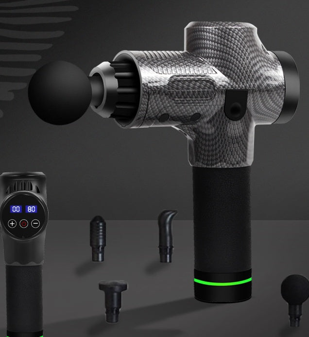 Body Massage Gun Electric Exercising Muscle Fascia Gun Heads Hover Image