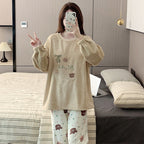 Women's Warm Loungewear Outer Wear Suit