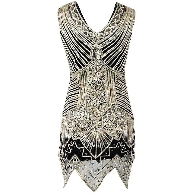 Retro Dress Handmade Beaded Tassel Sexy Performance