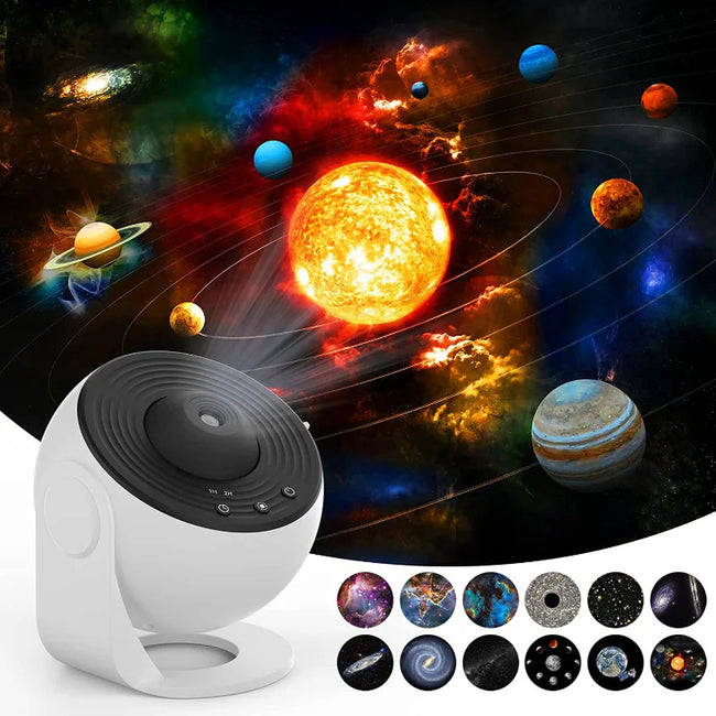 Night Light Galaxy Projector Starry Sky Projector 360 Rotate Planetarium Lamp For Kids Bedroom Valentines Day Gift Wedding Deco Hover Image
