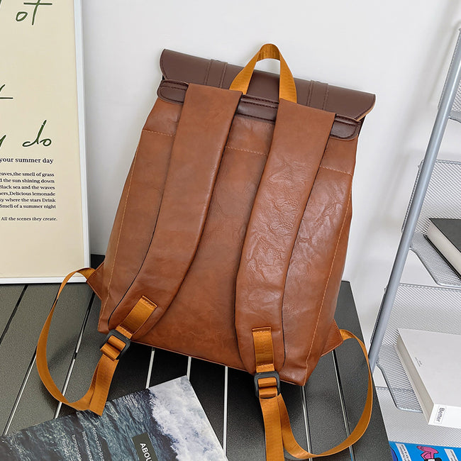 Large Capacity Schoolbag Flip PU Multifunctional Main Image