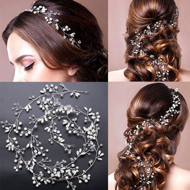 Wedding Hair Accessories Crystal Pearl Hair Accessories Hover Image