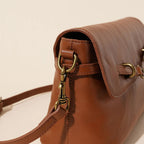 Leather Solid Color Large Capacity Shoulder Crossbody Bag