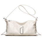 New Pillow Bag Oil Wax Leather Crack Soft Tote Crossbody