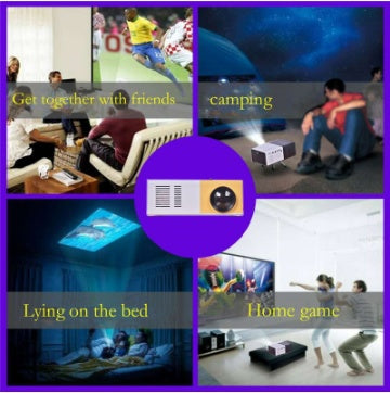 Portable Projector 3D Hd Led Home Theater Cinema HDMI-compatible Usb Audio Projector Yg300 Mini Projector Hover Image