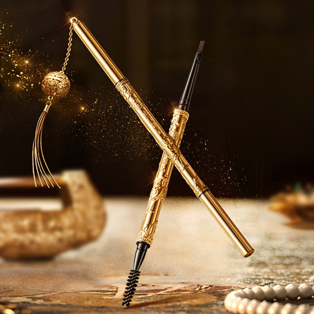 Luxury Dual Ended Eyebrow Pencil With Brush Waterproof