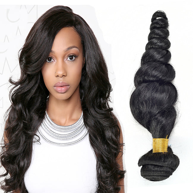 Loose wave real hair wig hair curtain vrigin hair factory direct selling price in Europe and America Main Image