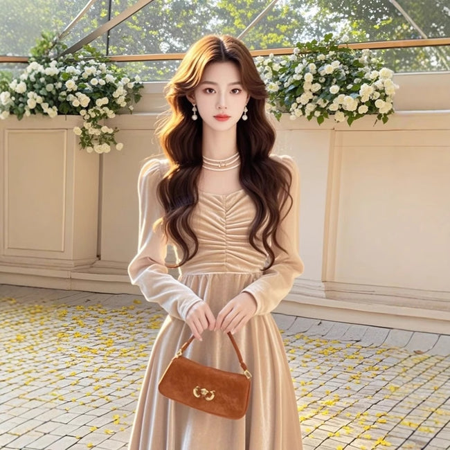 Fairy Dress Sweet Mid-waist Long Sleeve Main Image