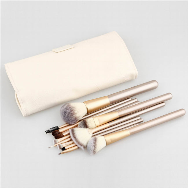 Spot Detonating 121824, White Make-up, White Make-up Brush, 24 Make-up And Brush Suits For Portable Beauty And Makeup Tools Main Image