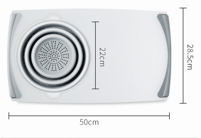 Innovative Multi-Functional 3 in 1 Chopping Board Detachable Folding Drain Basket Sink Cutting Board Main Image