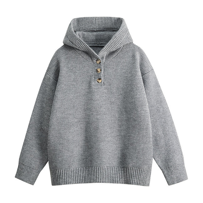 New Hooded Knitwear Sweater Men's Loose And Lazy Style Main Image