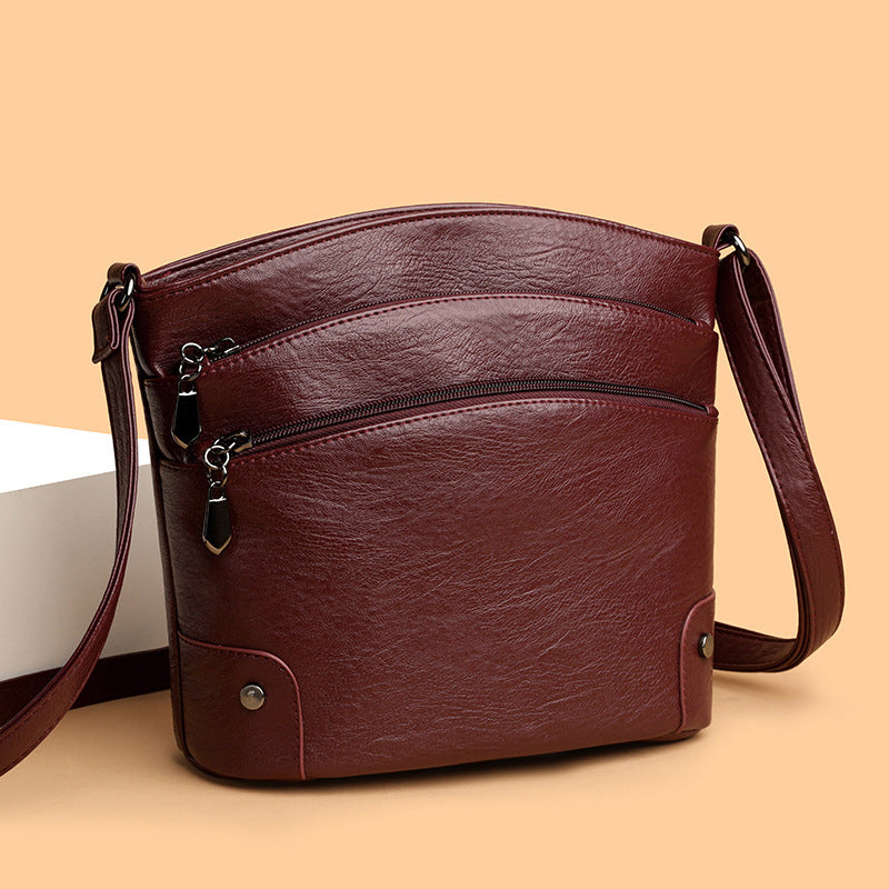 Middle-aged And Elderly Bucket Bag Multi-layer Large Capacity Hot Sale