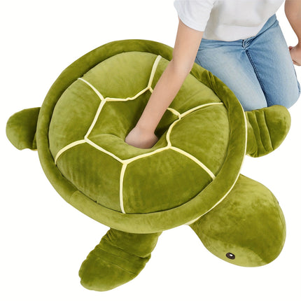 Jumbo Plush Sea Turtle Stuffed Animal Pillow Toy For Kids