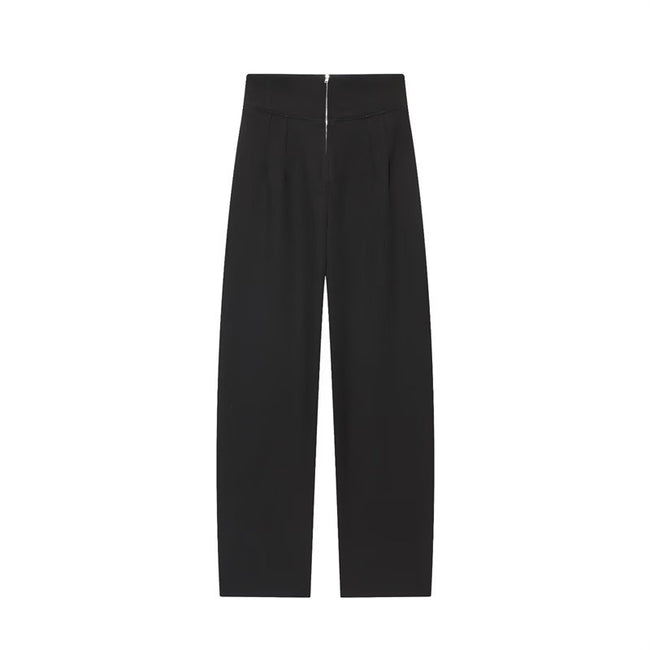Women's Fashionable All-match Zipper High Waist Trousers Main Image