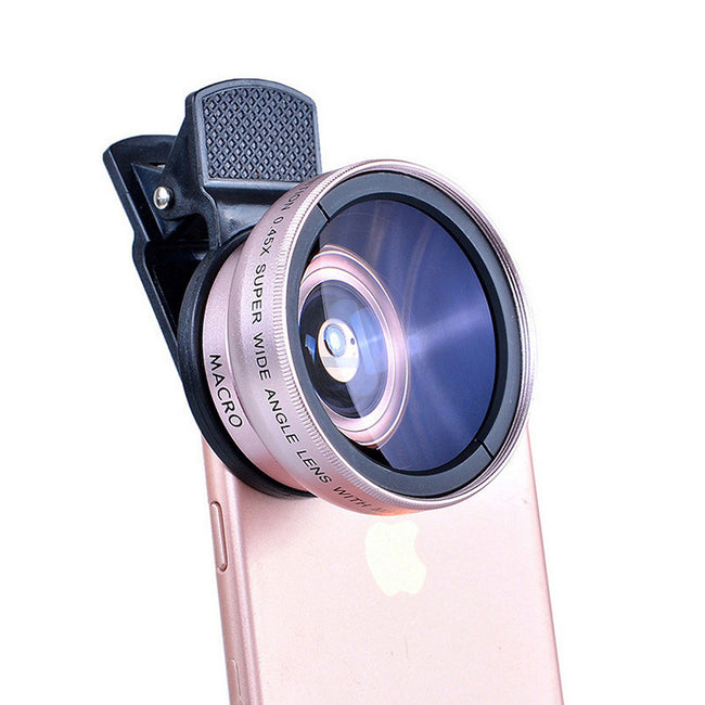 Mobile phone lens 0.45Xwide angle 12.5 times the macro external lens photography camera universal HD Combo Hover Image