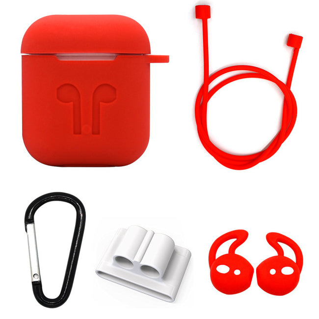 Compatible with Apple, Applicable airpods thick bluetooth headset charging box anti-fall silicone storage box Hover Image