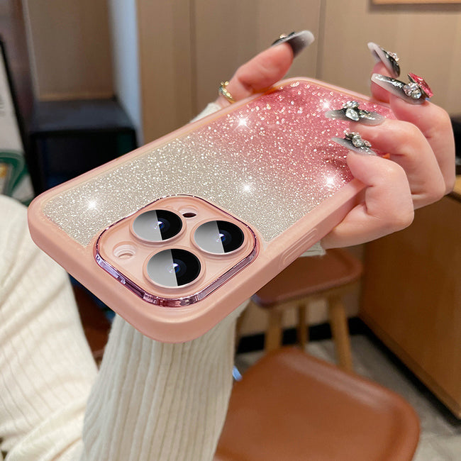 Applicable To 15 Transparent Glitter Phone Case Ultra-thin Main Image