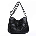 Retro Soft Leather Women's Bag New Authentic Leather Tactile Feel Large Capacity