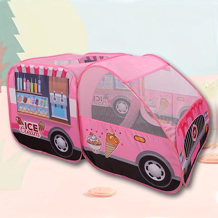 Large Pink Ice Cream Truck Tent No Assembly Required