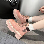 Height Increasing Retro Style Temperament Wild Fashion Small Martin Boots