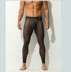 Men's Ultra-Thin Sexy Ice Silk Leggings