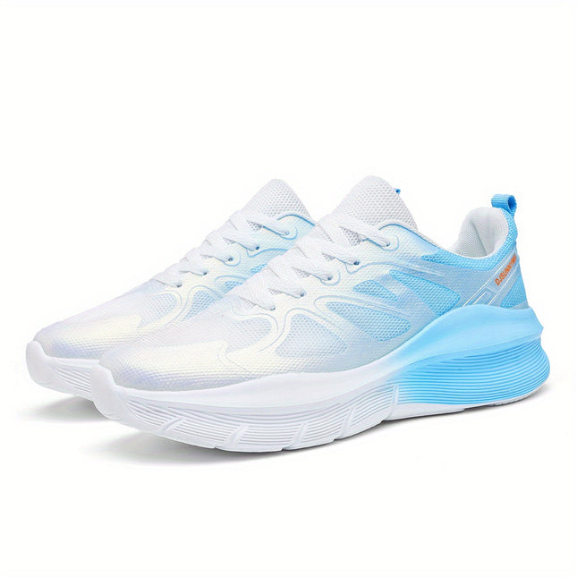 DJSUNNYMIX Mens Breathable Mesh Running Shoes Gradient EVA