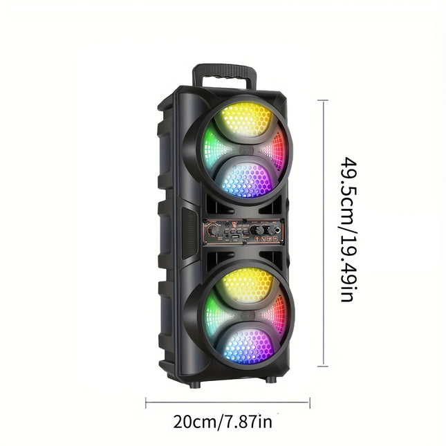 8000W Portable Speaker Outdoor Karaoke Bass Boost Type C