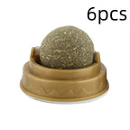 Catnip Balls Cat Treats Rotary Molar Teeth Cleaning