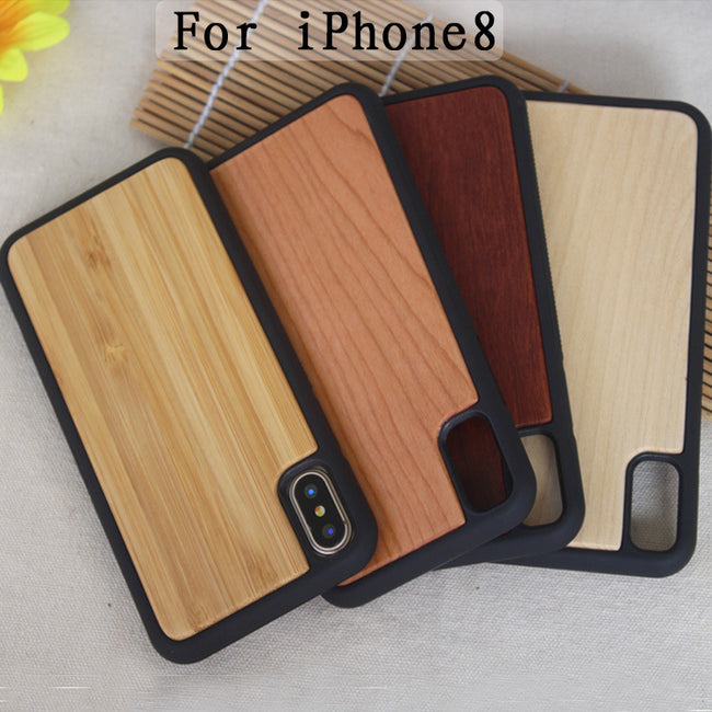 Wooden case TPU phone case Hover Image