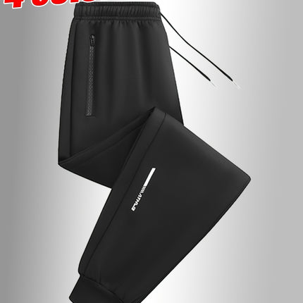 Mens All Season Casual Pants With Reflective Letter Print