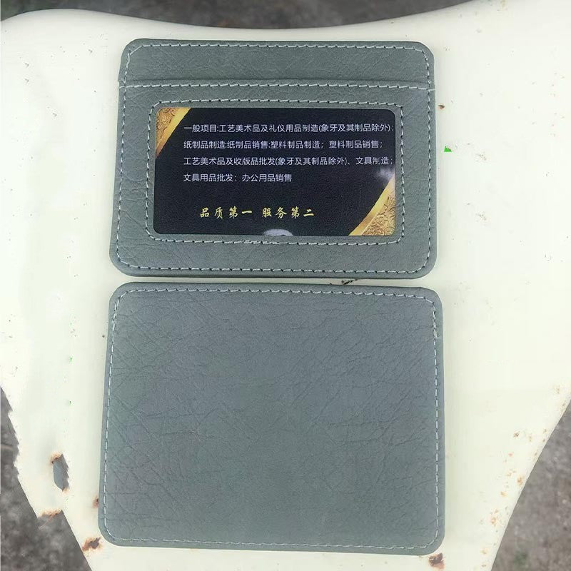 High-end Top Layer Men's Genuine Leather Certificate Holder