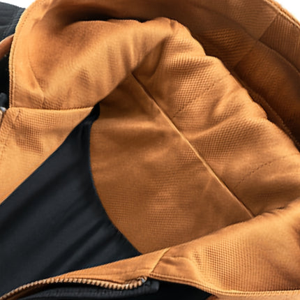 Sijidou Mens Winter Jacket Embroidered Logo Hooded Coat