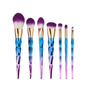 7 makeup brushes, makeup tools, diamond makeup brush foundation brush Hover Image