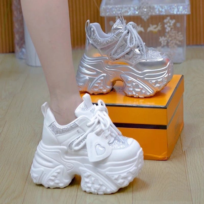 Thick Bottom Height Increasing Insole Dad Shoes Women Hover Image