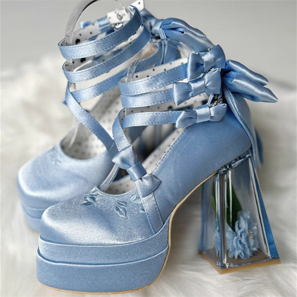 Lolita High Heels Elegant Mary Jane Shoes Cos Shoes Hover Image