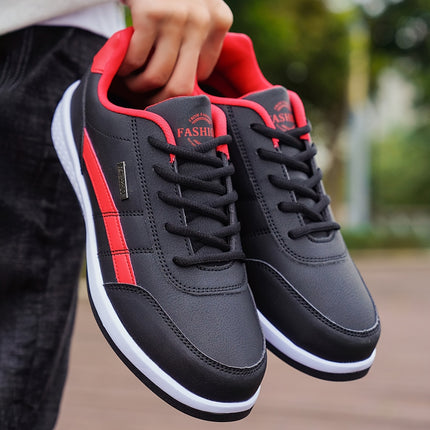 Mens Slip On Sneakers Breathable PU Upper MDSole NavyBlue