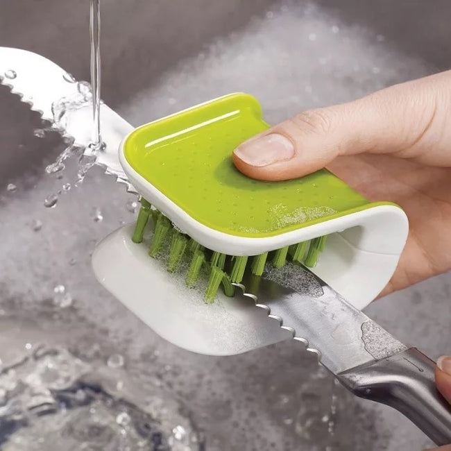 U-Shaped Knife And Cutlery Cleaner Brush Home Kitchen Cleaning Brushes Bristle Scrub Kitchen Washing Hover Image