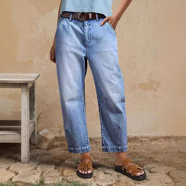 Casual Fashion Loose Jeans Trousers Hover Image