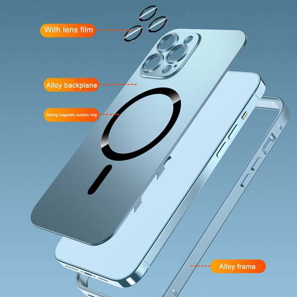 Aluminum Alloy Frame Lens Glass Protective Case Phone Case Main Image