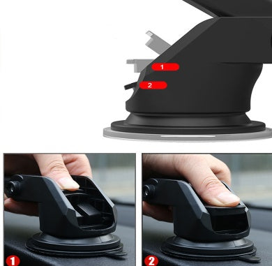 Auto parts car base universal telescopic long rod car navigation bracket car phone bracket accessories processing Main Image