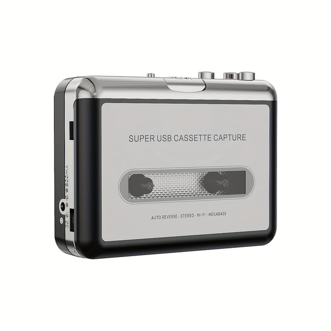 USB Type C Cassette Player Adapter Tape to MP3 Converter