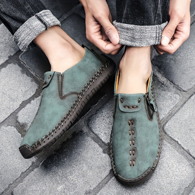 Cross Edge Side Zipper Handmade To The Shoe Sole Fashion Main Image