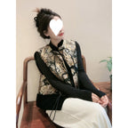 Fashion Tang Suit Retro Top Ethnic Style New Chinese Style Vest