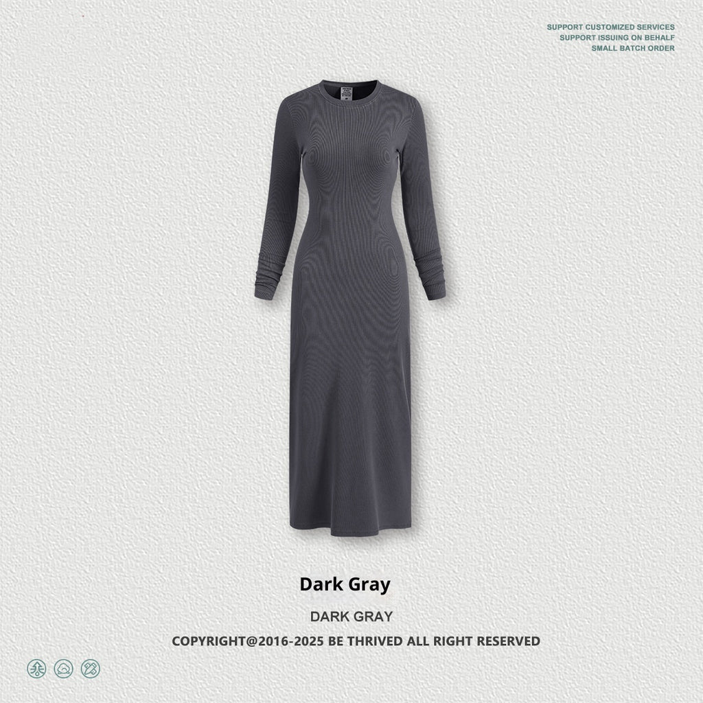 Long Sleeve Dress Split Sheath Dress For Women