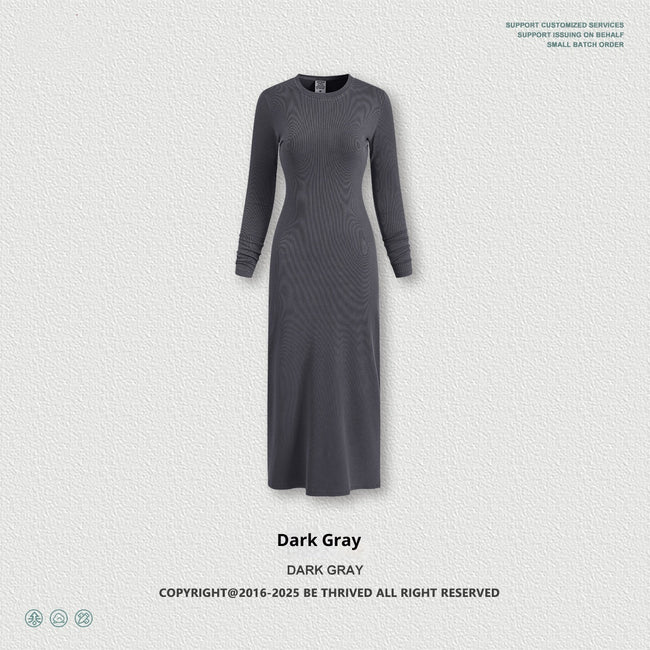 Long Sleeve Dress Split Sheath Dress For Women Main Image