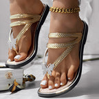 Floral Pattern Flip Flops Comfortable Casual Summer Beach Slippers