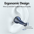 Bone Conduction Headphones TWS Earbuds Ear Clip Bluetooth 5.3 Touch Wireless Earphone In-Ear Bass HIFI Sports Headset