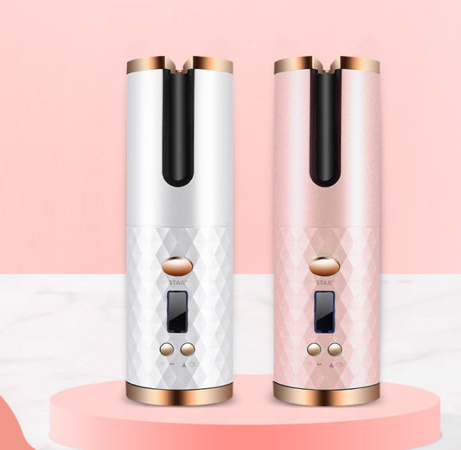 Portable Automatic Wireless Usb Charging Mini Curling Iron Hover Image