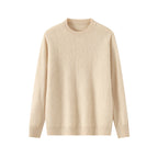 Round Neck Pullover Leisure Knitted Sweater For Men