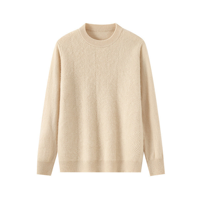 Round Neck Pullover Leisure Knitted Sweater For Men Main Image